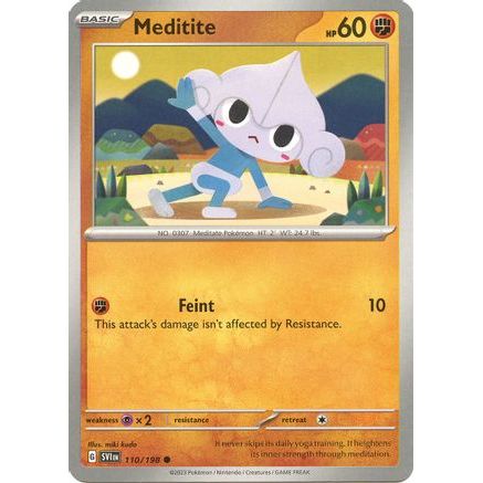 Meditite - 110/198 110 - SV01 Scarlet & Violet Base Set Reverse Holofoil