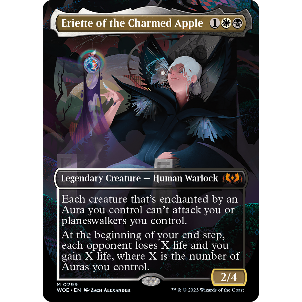 Eriette of the Charmed Apple (WOE-299) - Wilds of Eldraine (Borderless) Foil