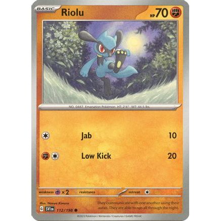 Riolu - 112/198 112 - SV01 Scarlet & Violet Base Set Reverse Holofoil