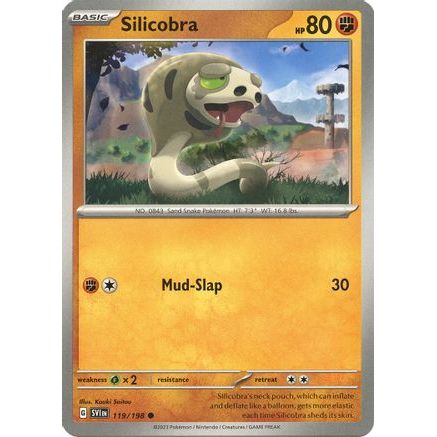 Silicobra 119 - SV01 Scarlet & Violet Base Set Reverse Holofoil