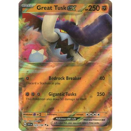 Great Tusk ex - 123/198 123 - SV01 Scarlet & Violet Base Set Holofoil