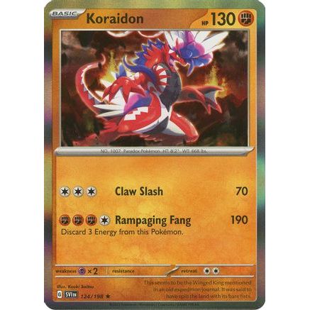 Koraidon 124 - SV01 Scarlet & Violet Base Set Reverse Holofoil