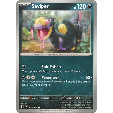 Seviper 128 - SV01 Scarlet & Violet Base Set Reverse Holofoil
