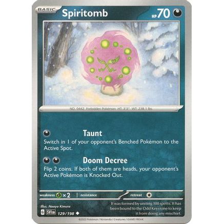 Spiritomb 129 - SV01 Scarlet & Violet Base Set Reverse Holofoil