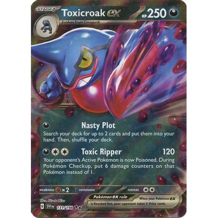 Toxicroak ex - 131/198 131 - SV01 Scarlet & Violet Base Set Holofoil