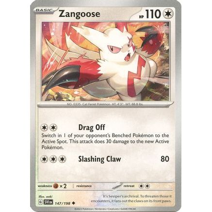 Zangoose - 147/198 147 - SV01 Scarlet & Violet Base Set Reverse Holofoil