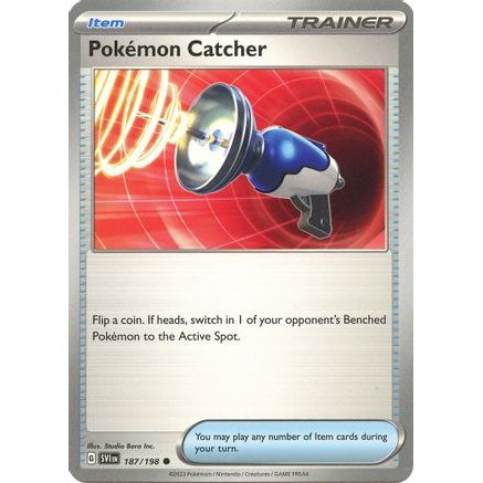 Pokemon Catcher 187 - SV01 Scarlet & Violet Base Set Reverse Holofoil