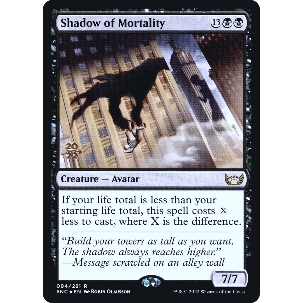 Shadow of Mortality (PRE-094) - Streets of New Capenna Promos Foil