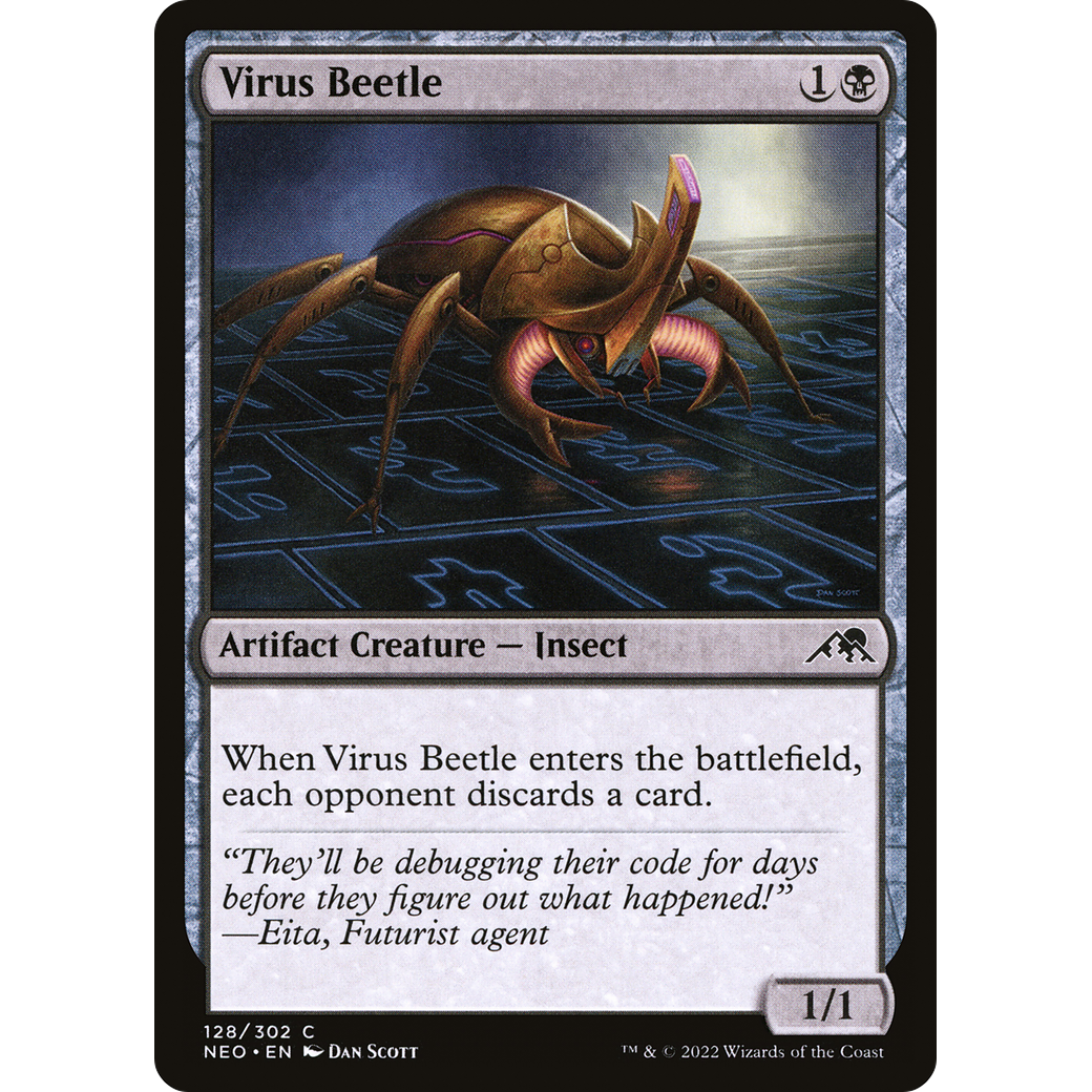 Virus Beetle (NEO-128) - Kamigawa: Neon Dynasty