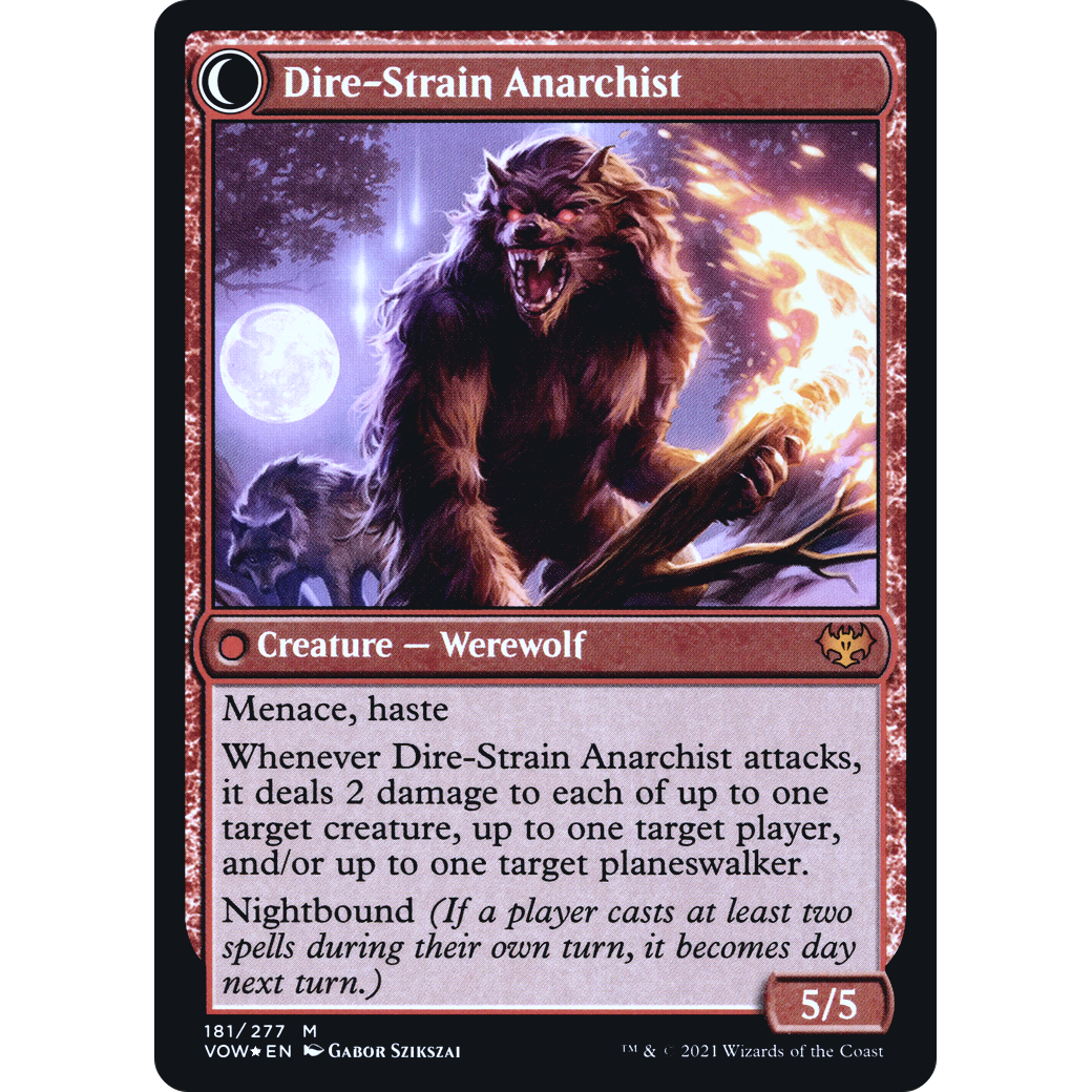 Volatile Arsonist (PRE-181) - Innistrad: Crimson Vow Promos: (Double Faced Transform) Foil