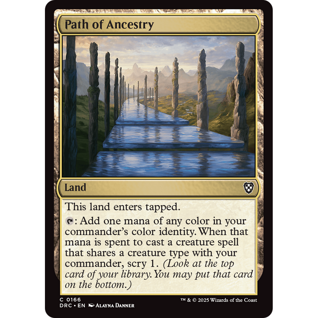 Path of Ancestry (DRC-166) - Commander: Aetherdrift