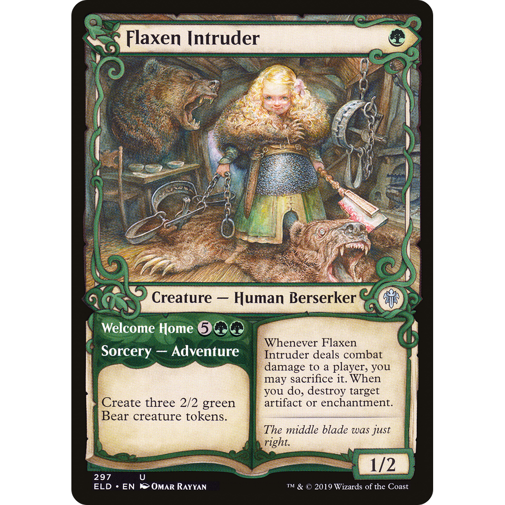 Flaxen Intruder (Showcase) (ELD-297) - Throne of Eldraine: (Showcase)