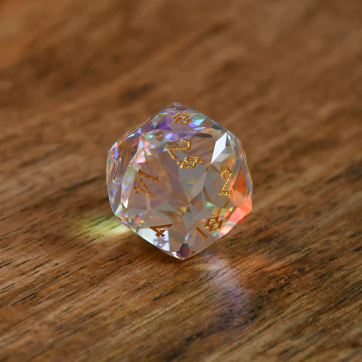 Misty Mountain - Diamond Prism - 7-set Multifaceted Glass Dice