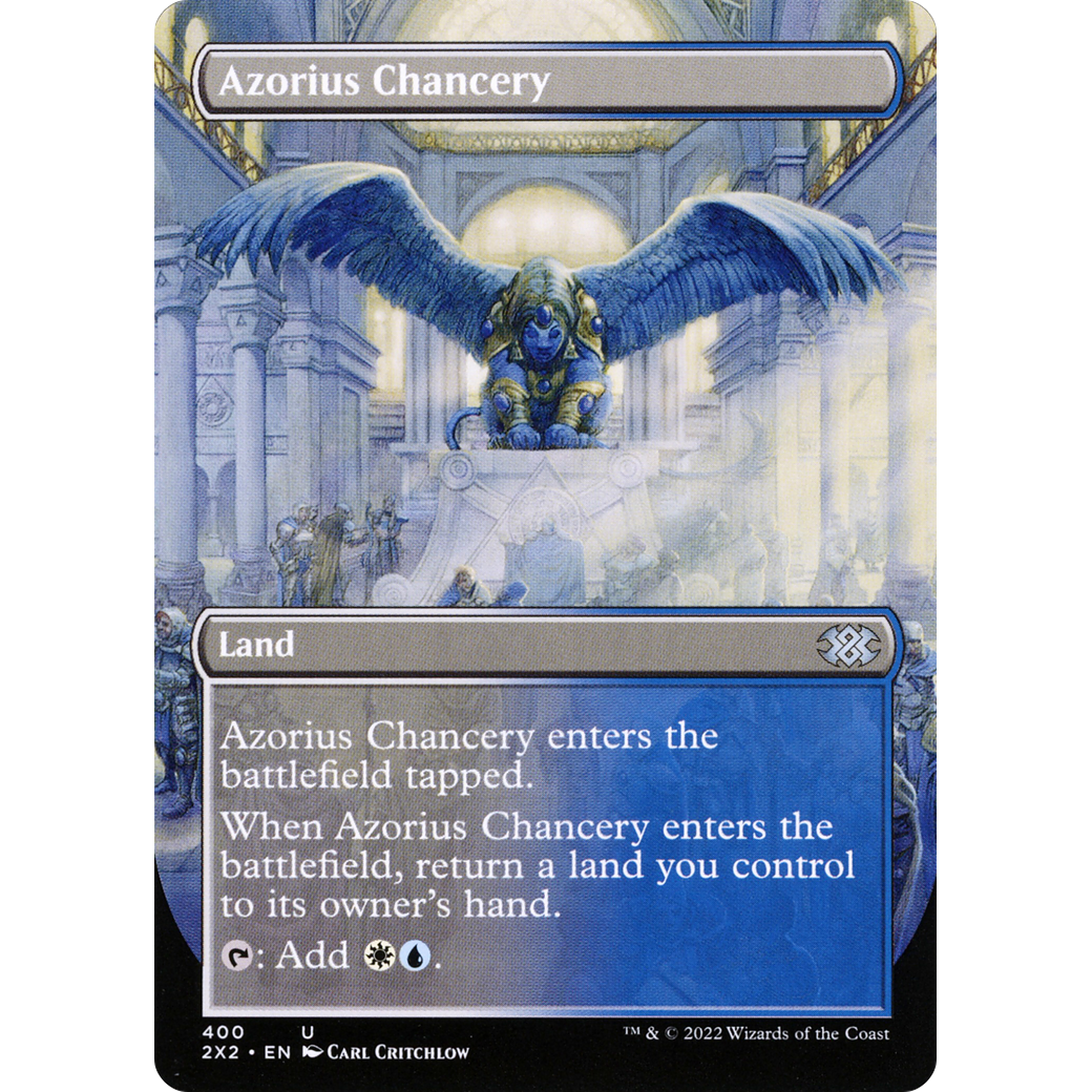 Azorius Chancery (Borderless) (2X2-400) - Double Masters 2022 (Borderless)