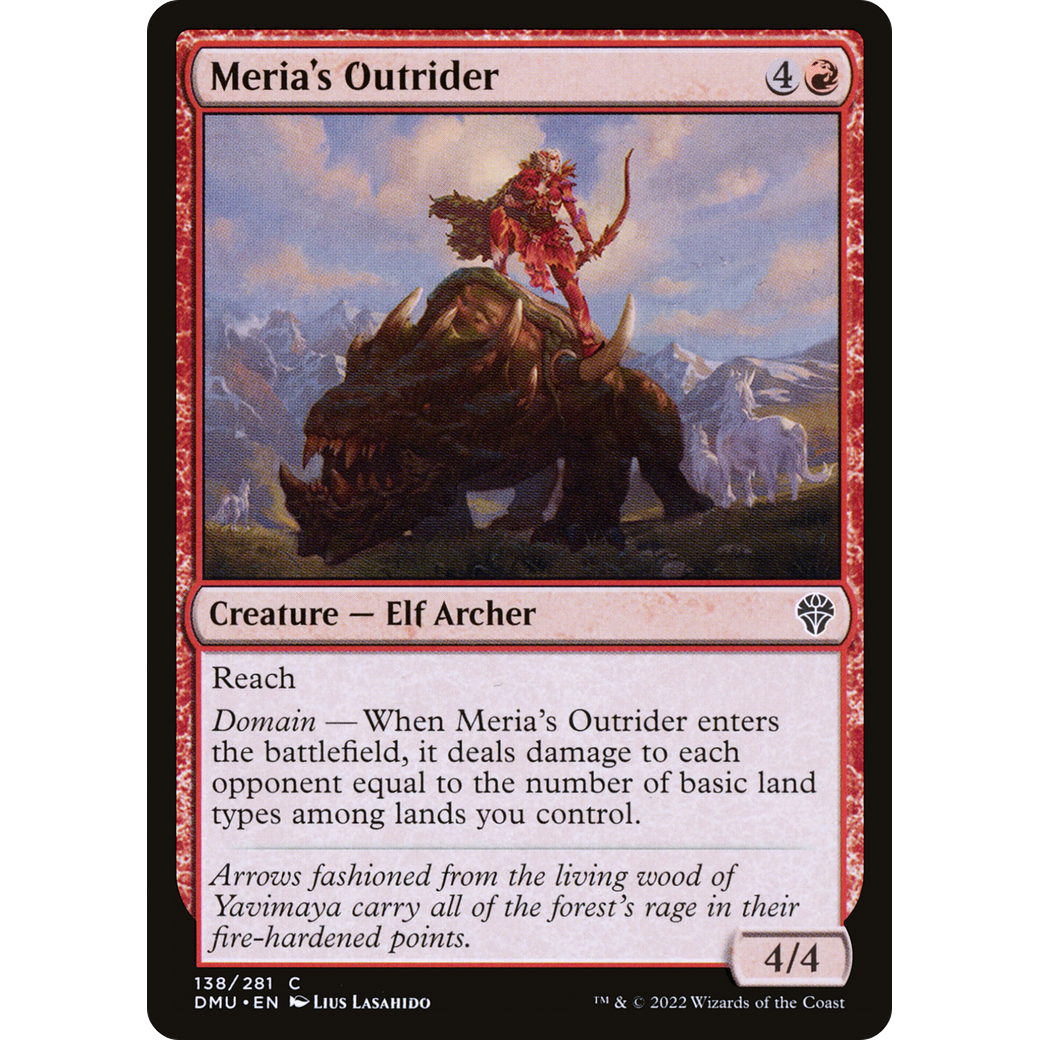 Meria's Outrider (DMU-138) - Dominaria United Foil