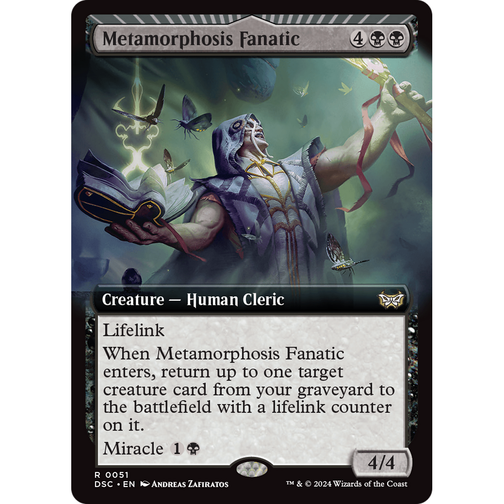 Metamorphosis Fanatic (DSC-051) - Duskmourn: House of Horror Commander: (Extended Art, miracle)