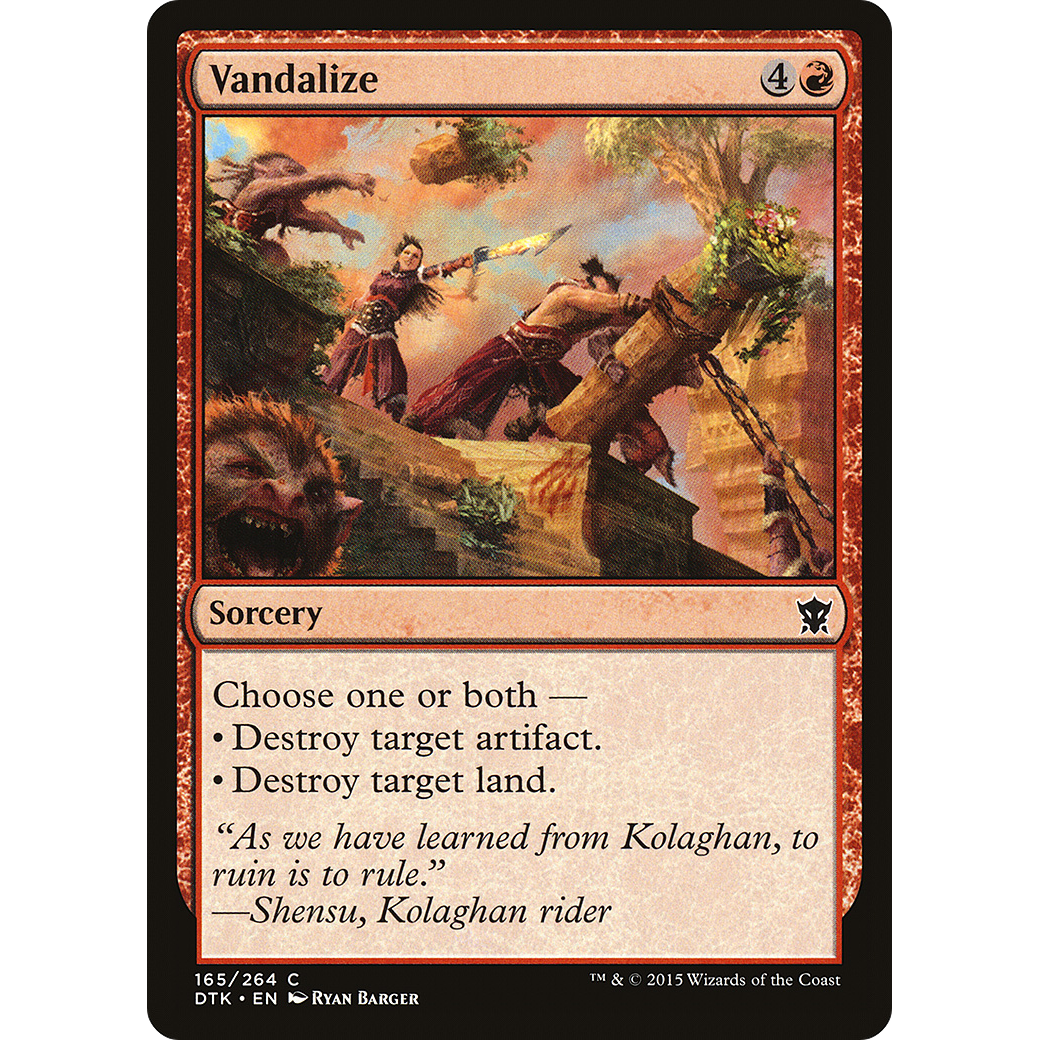 Vandalize (DTK-165) - Dragons of Tarkir