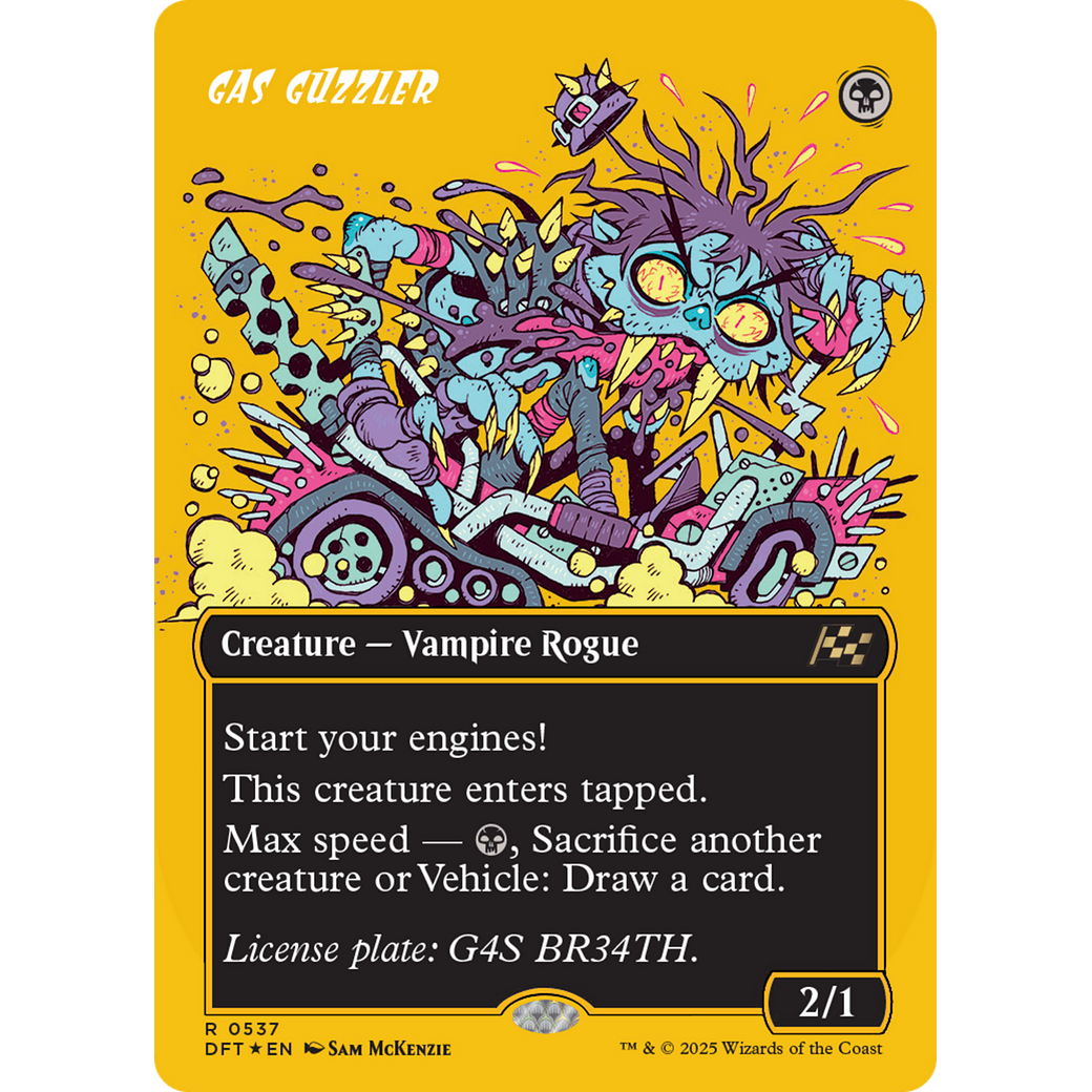 Gas Guzzler (DFT-537) - Aetherdrift (Borderless) Foil