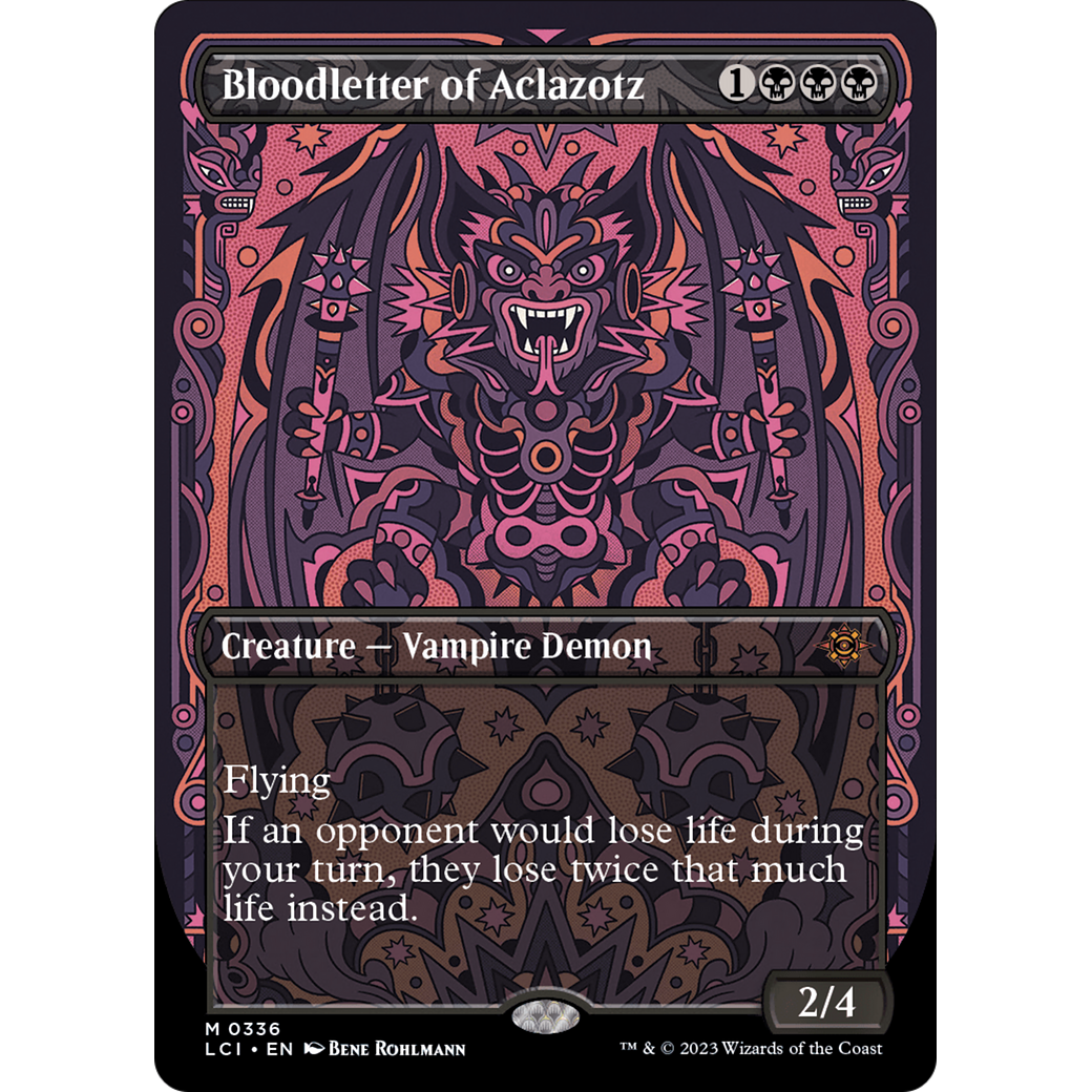 Bloodletter of Aclazotz (LCI-336) - The Lost Caverns of Ixalan: (borderless) (Borderless) Foil