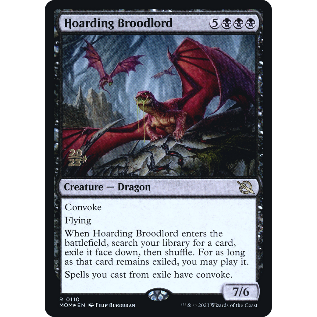 Hoarding Broodlord (PRE-110S) - March of the Machine Promos Foil