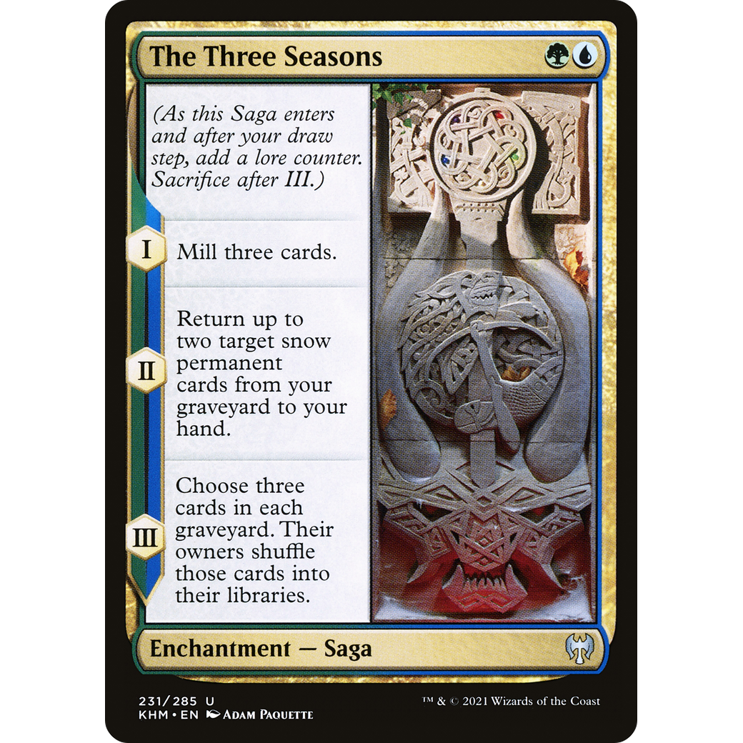 The Three Seasons (KHM-231) - Kaldheim Foil
