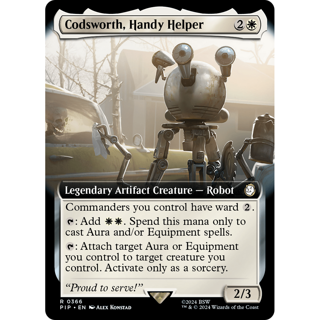 Codsworth, Handy Helper (PIP-366) - Fallout: (Extended Art) Foil