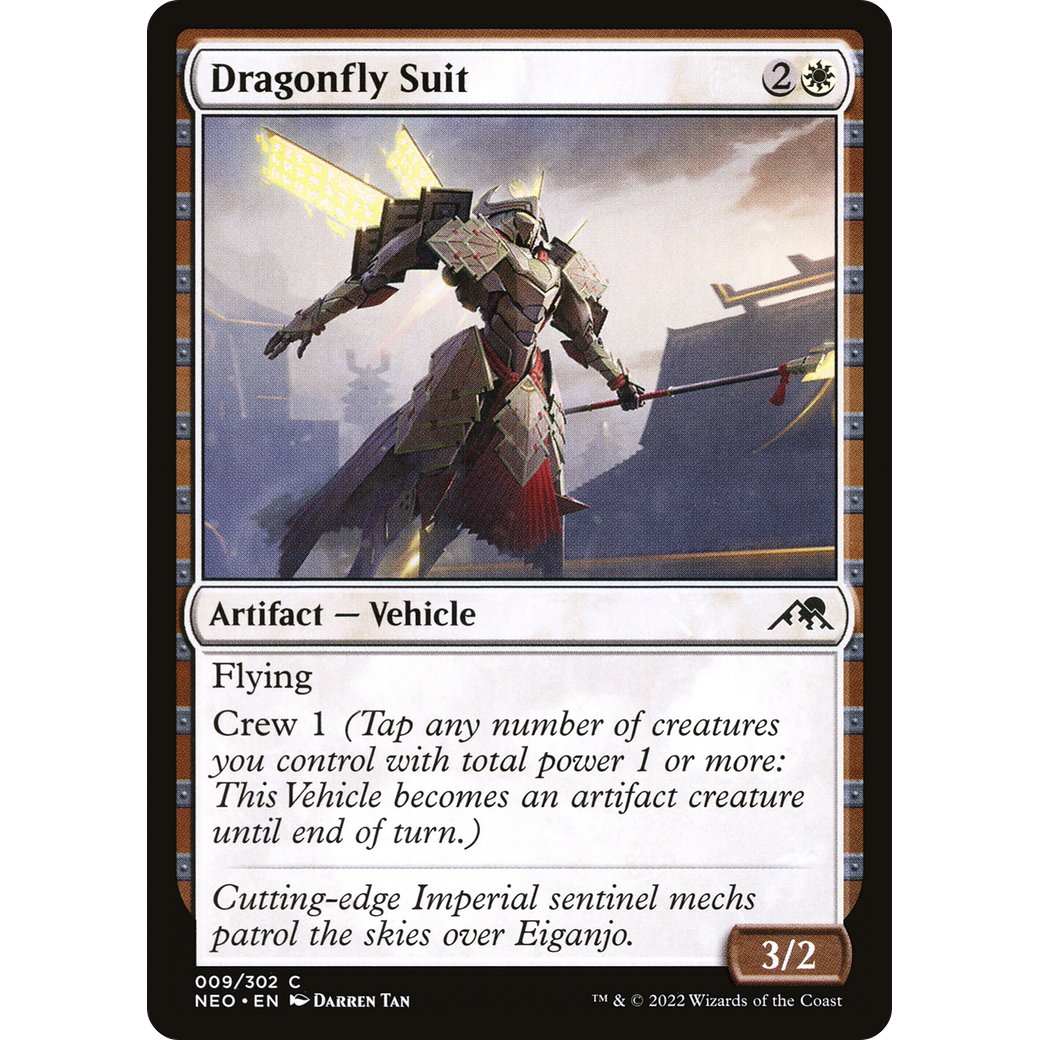 Dragonfly Suit (NEO-009) - Kamigawa: Neon Dynasty Foil