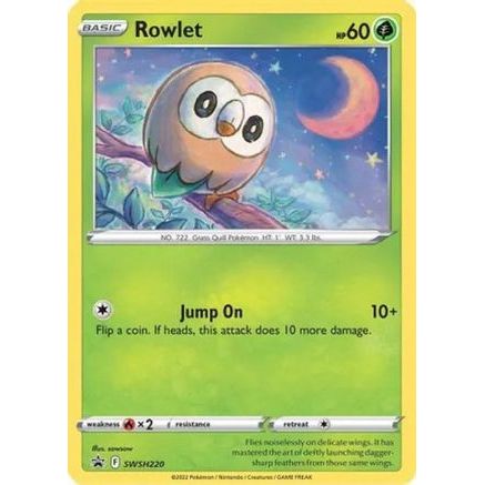 Rowlet - SWSH220 (Cosmos Holo) SWSH220 - Miscellaneous Cards & Products Holofoil