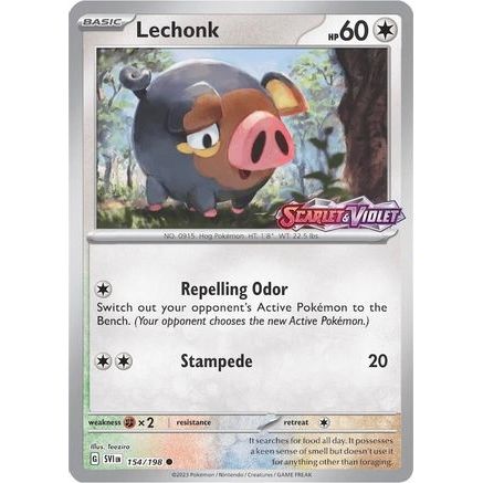 Lechonk - 154/198 (Store Promo) 154 - Miscellaneous Cards & Products Reverse Holofoil