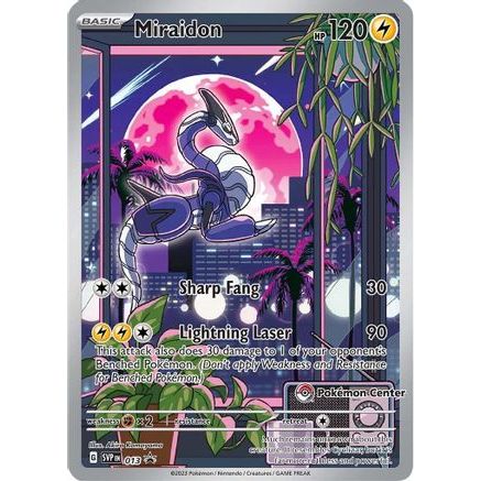 Miraidon - 013 (Pokemon Center Exclusive) 13 - SV Scarlet & Violet Promo Cards Holofoil
