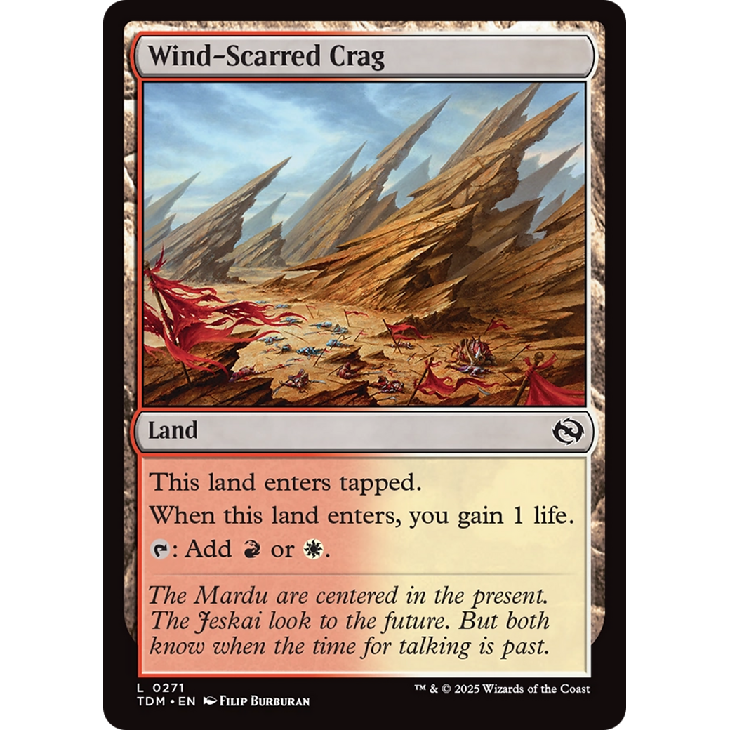 Wind-Scarred Crag (TDM-271) - Tarkir: Dragonstorm