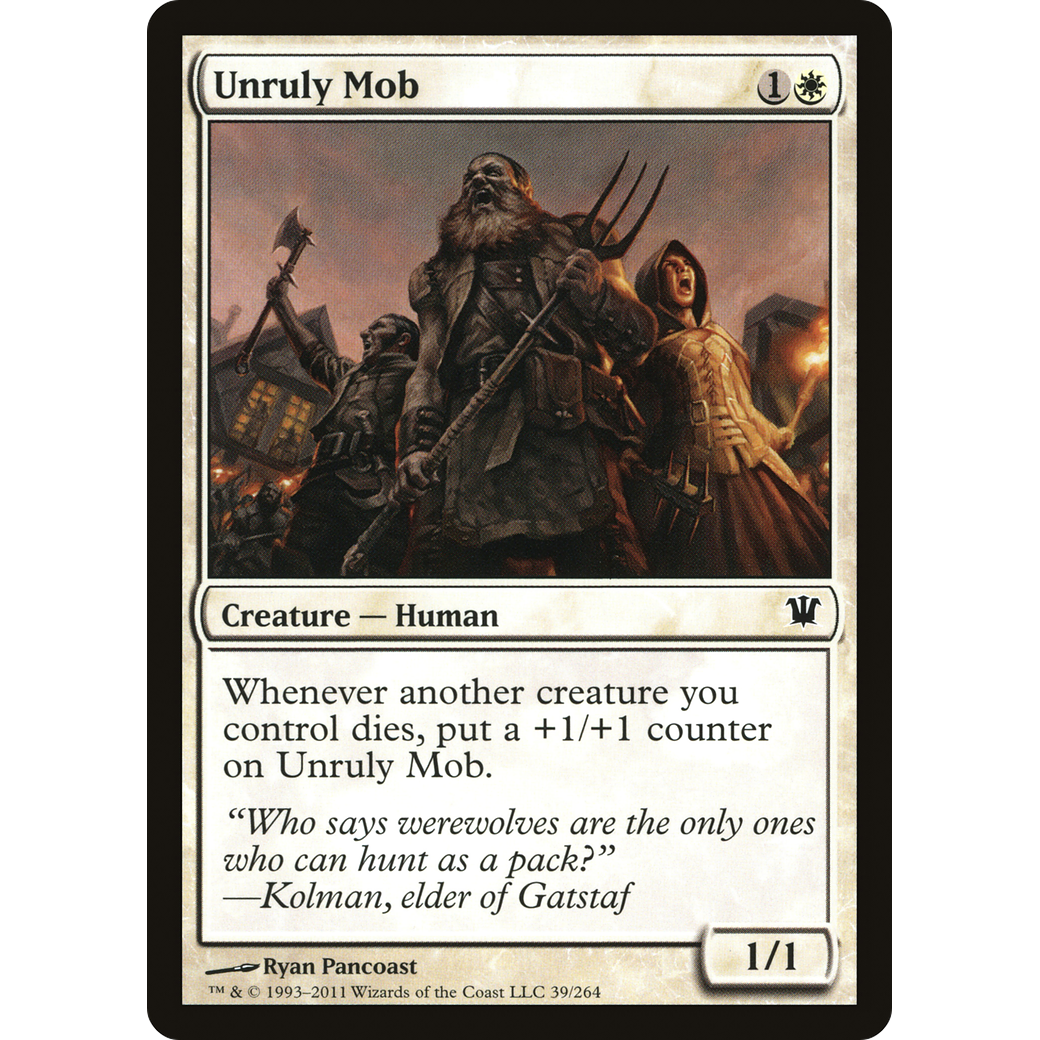 Unruly Mob (ISD-039) - Innistrad Foil