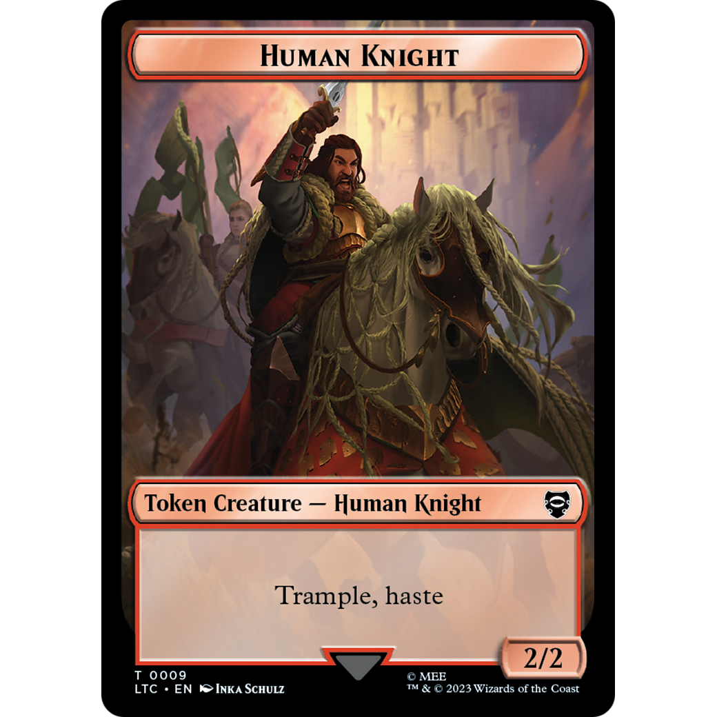 Human Knight (TLTC-009) - Tales of Middle-earth Commander Tokens