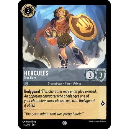 Hercules - True Hero (181/204) - The First Chapter Cold Foil