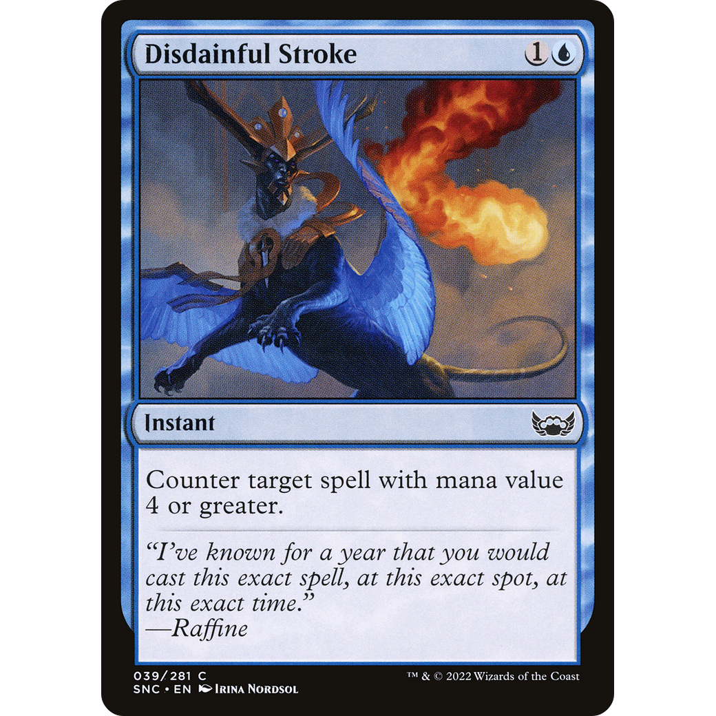 Disdainful Stroke (SNC-039) - Streets of New Capenna Foil