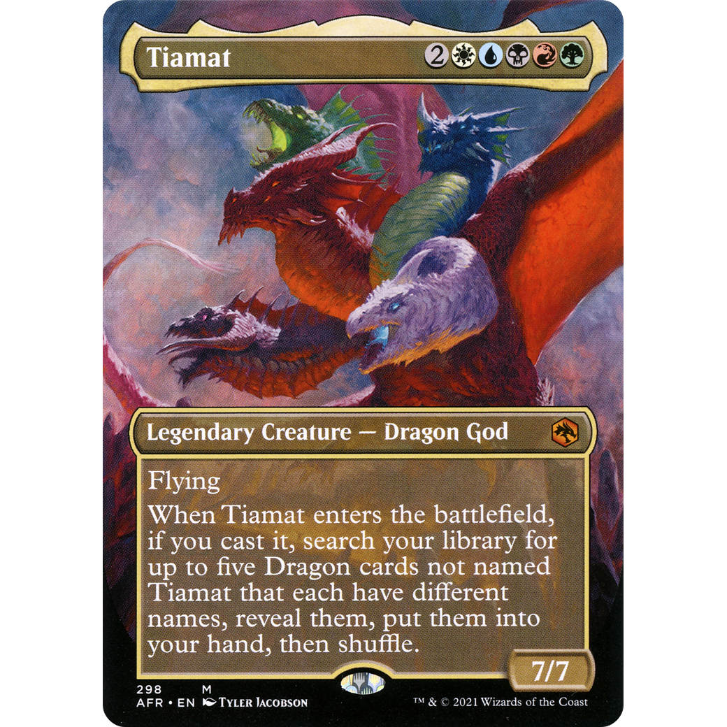 Tiamat (Borderless) (AFR-298) - Adventures in the Forgotten Realms (Borderless) Foil