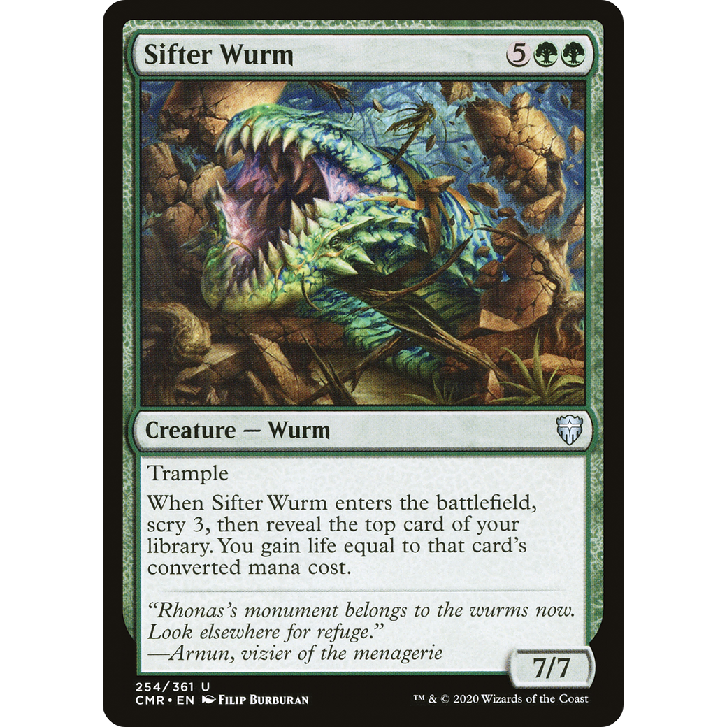 Sifter Wurm (CMR-254) - Commander Legends Foil