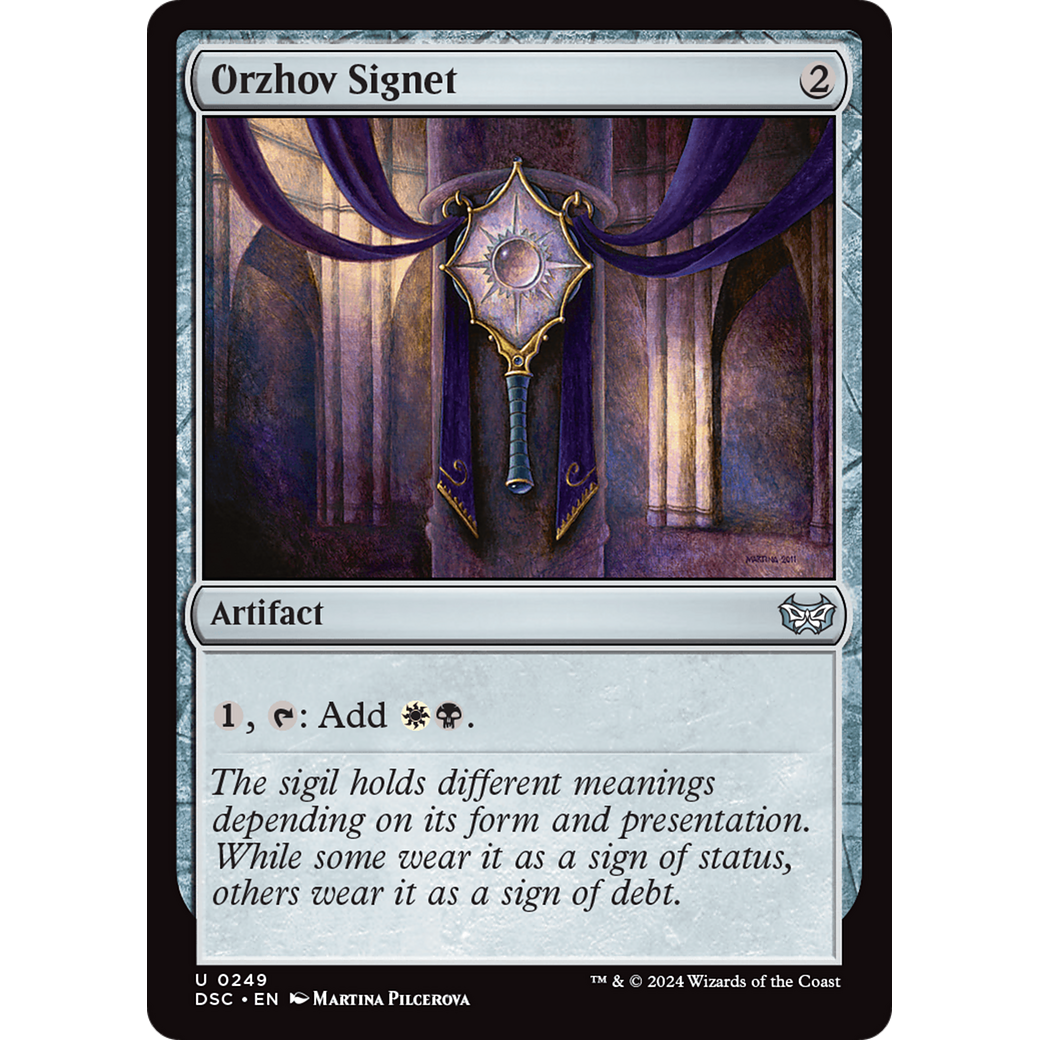 Orzhov Signet (DSC-249) - Duskmourn: House of Horror Commander