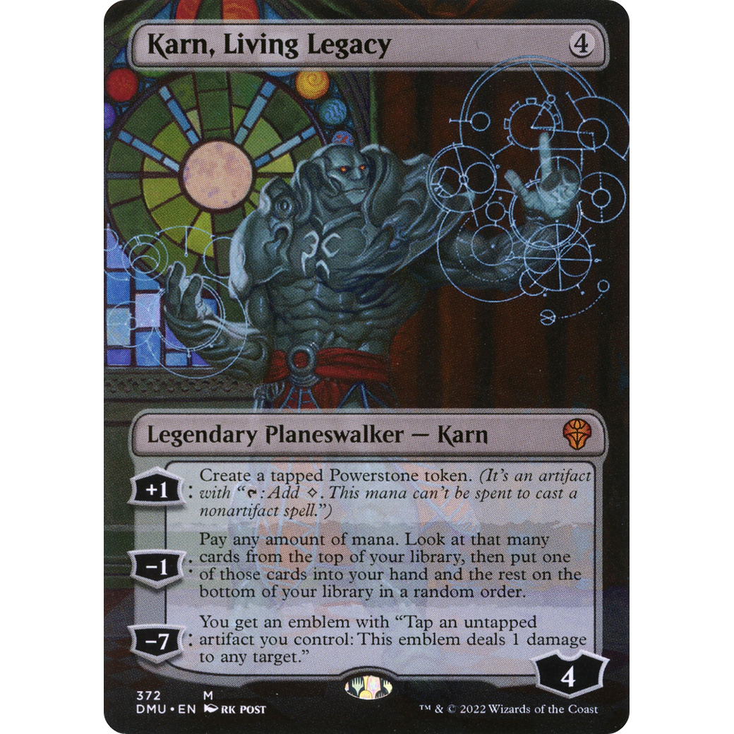 Karn, Living Legacy (Borderless) (DMU-372) - Dominaria United (Borderless) Foil