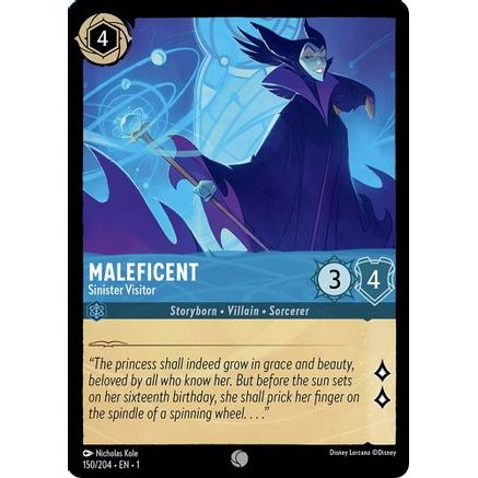 Maleficent - Sinister Visitor (150/204) - The First Chapter Cold Foil