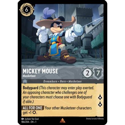 Mickey Mouse - Musketeer (186/204) - The First Chapter Cold Foil