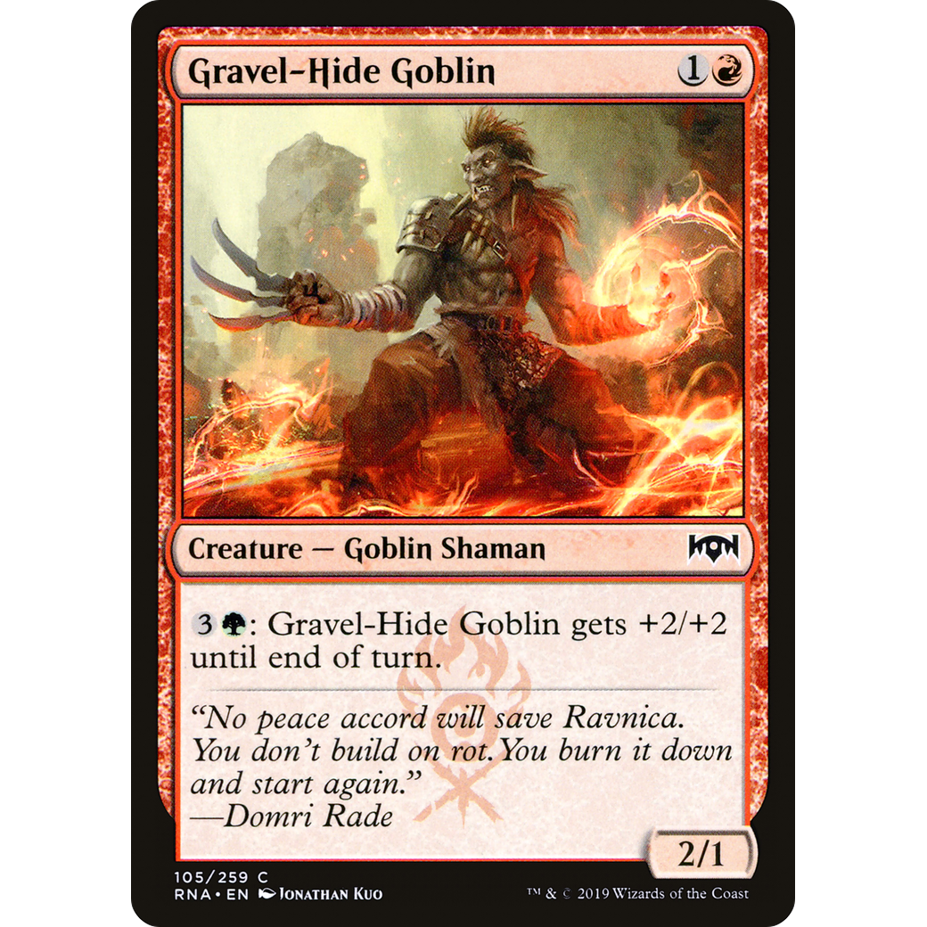 Gravel-Hide Goblin (RNA-105) - Ravnica Allegiance