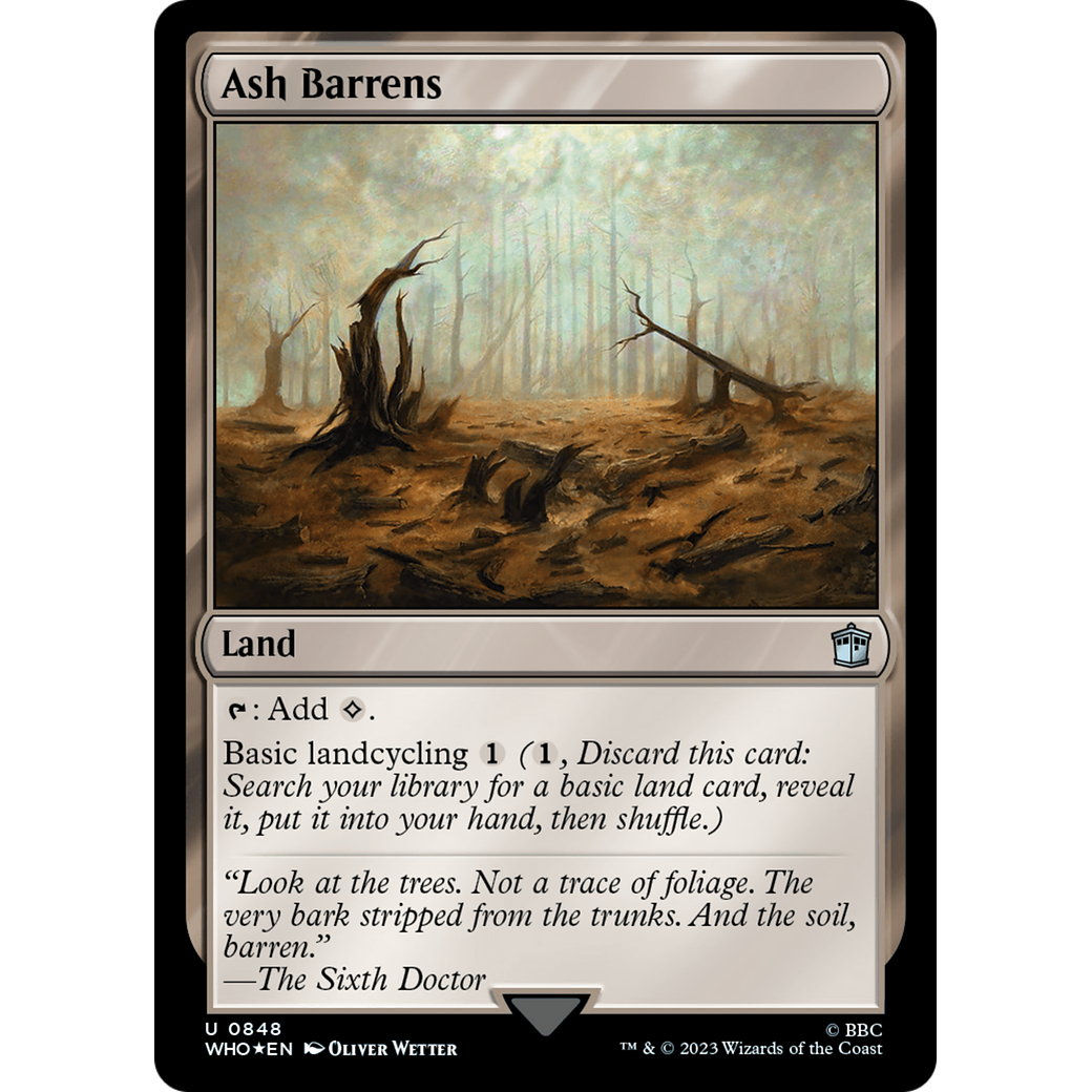 Ash Barrens (Surge Foil) (WHO-848) - Doctor Who Foil
