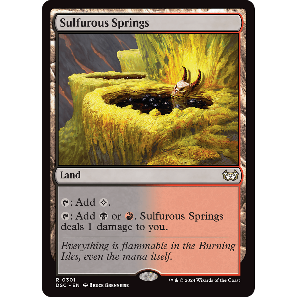Sulfurous Springs (DSC-301) - Duskmourn: House of Horror Commander