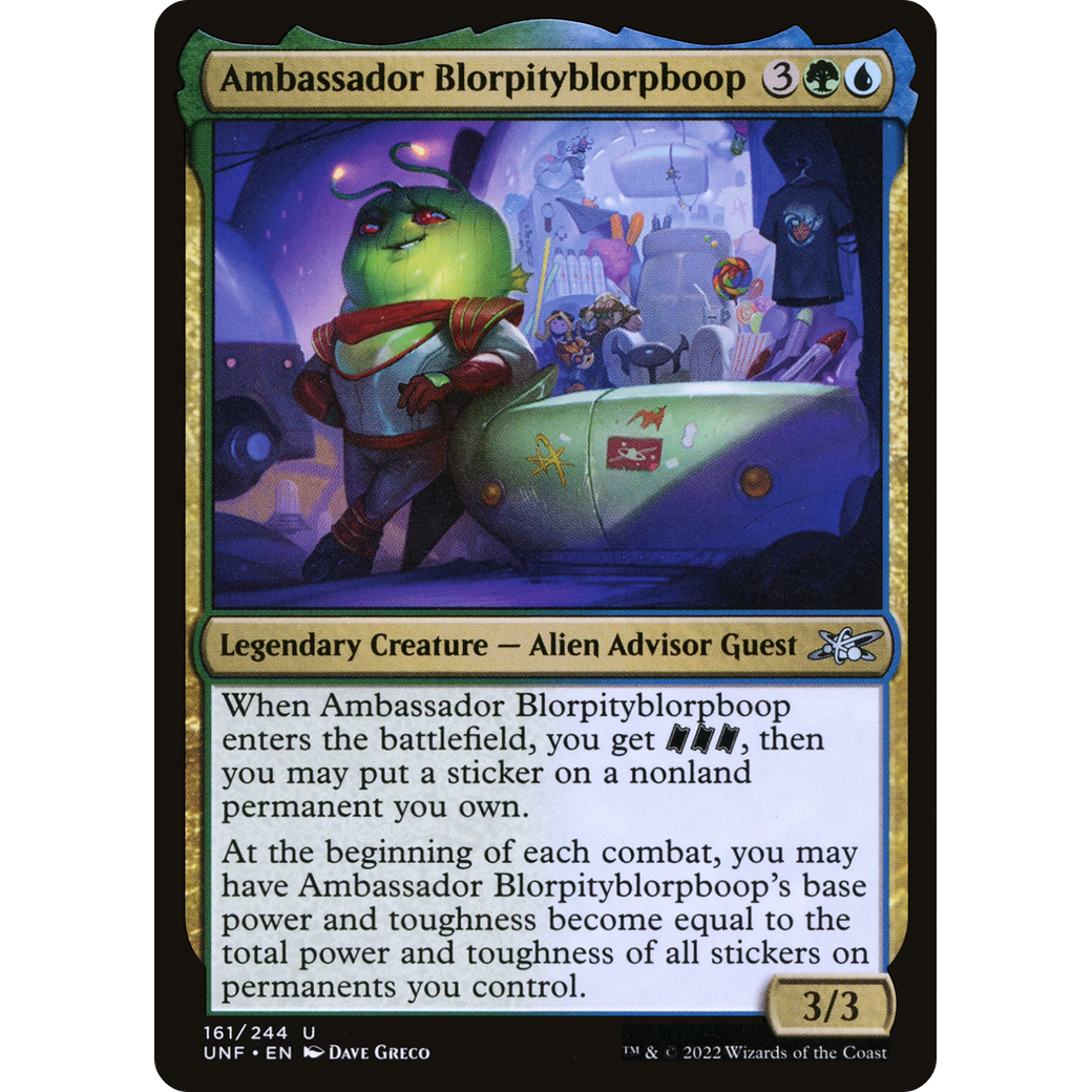 Ambassador Blorpityblorpboop (UNF-161) - Unfinity Foil