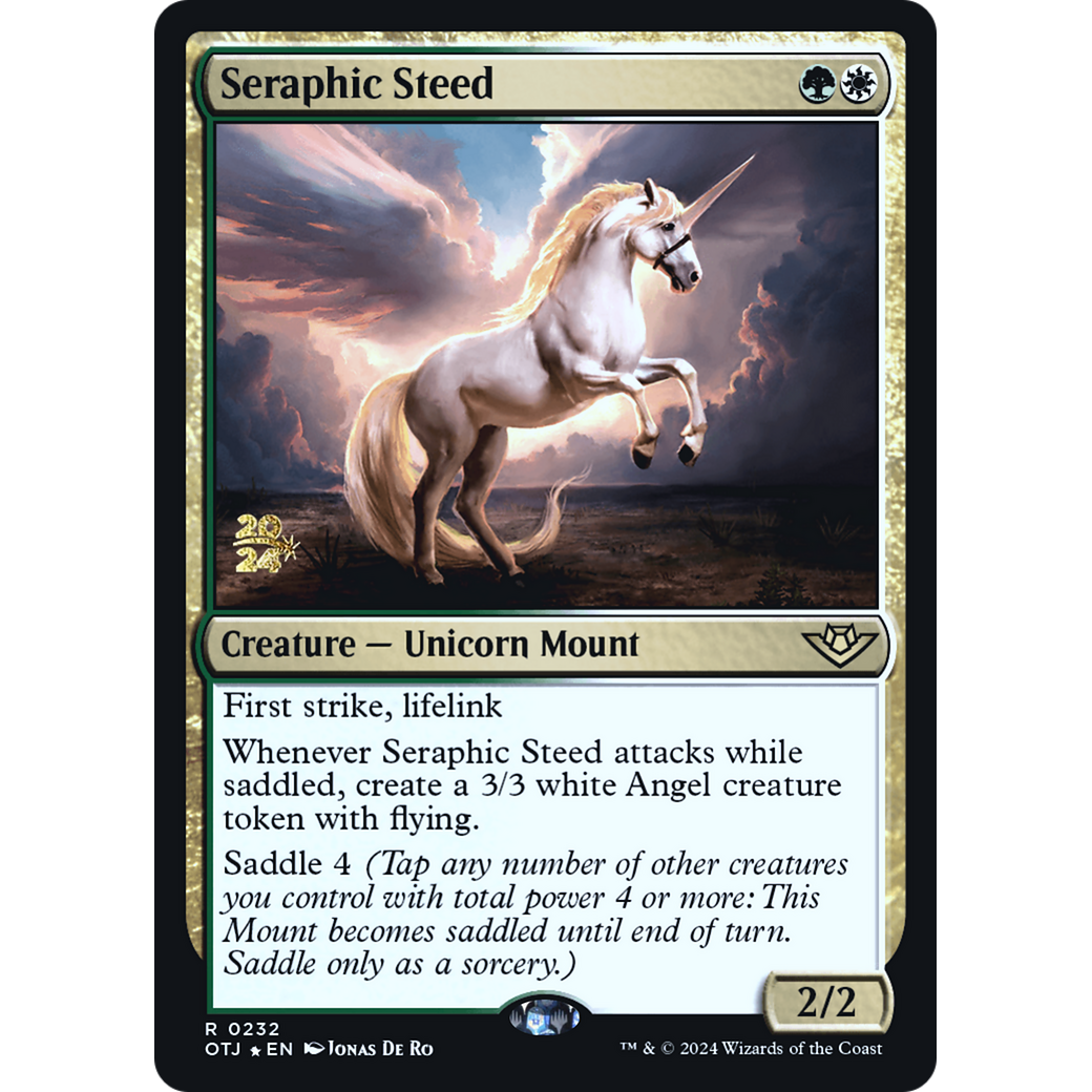 Seraphic Steed (PRE-232S) - Outlaws of Thunder Junction Promos Foil
