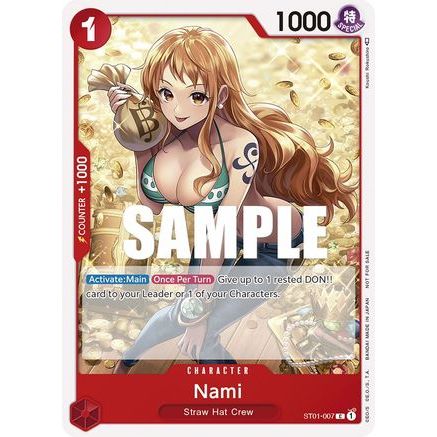 Nami (Tournament Pack Vol. 3) [Participant] (ST01-007) - One Piece Promotion Cards