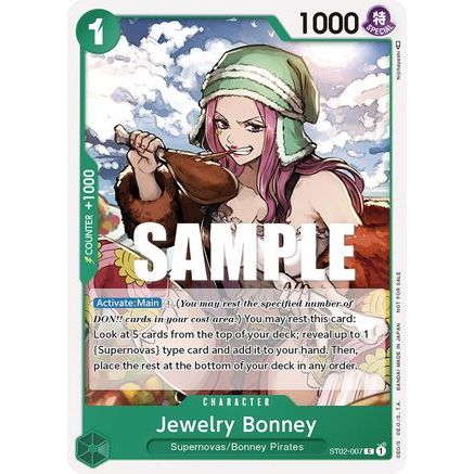 Jewelry Bonney (Tournament Pack Vol. 3) [Participant] (ST02-007) - One Piece Promotion Cards