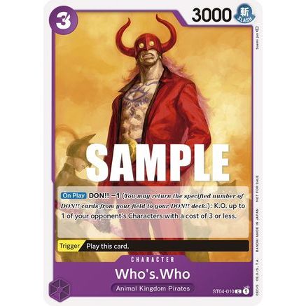 Who's.Who (Tournament Pack Vol. 3) [Participant] (ST04-010) - One Piece Promotion Cards
