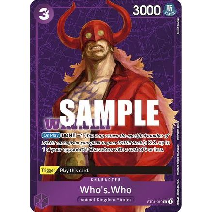 Who's.Who (Tournament Pack Vol. 3) [Winner] (ST04-010) - One Piece Promotion Cards Foil